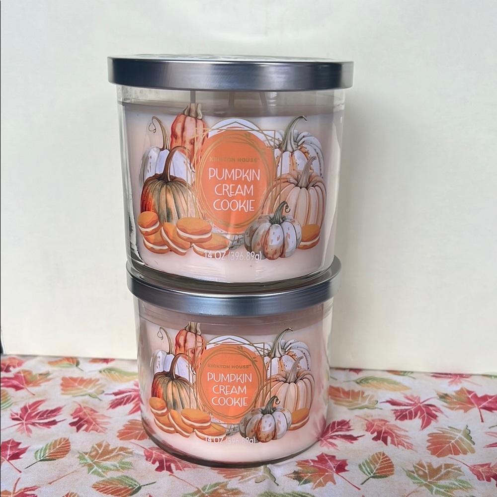 KIRKTON HOUSE Pumpkin Cream Cookie Candle Set of 2